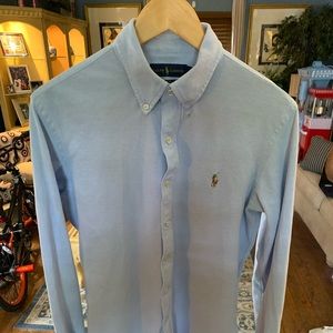 Light Blue Long Sleeve Polo